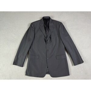 Brooks Brothers Suit Jacket 43 L Black Wool Luxury Designer 346 Stretch Sport